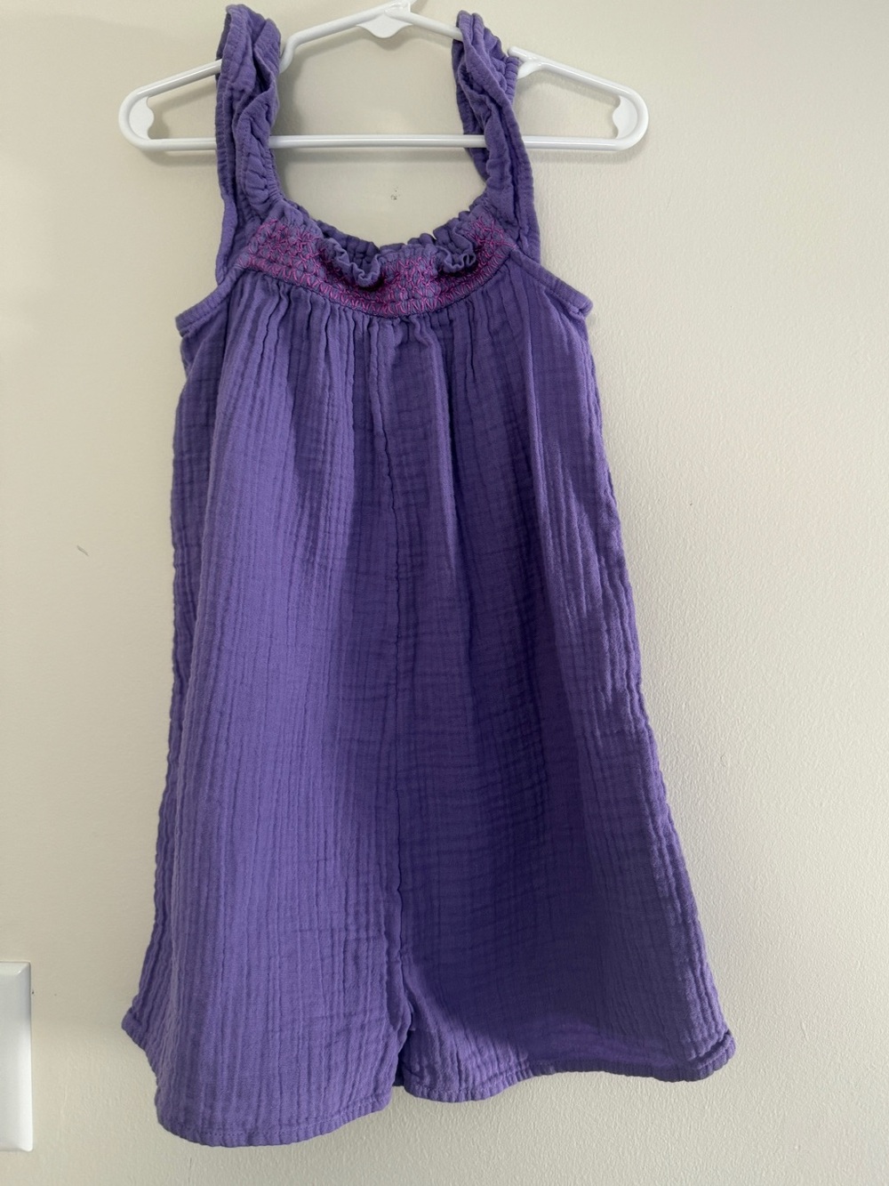 GAP Purple Smocked Romper